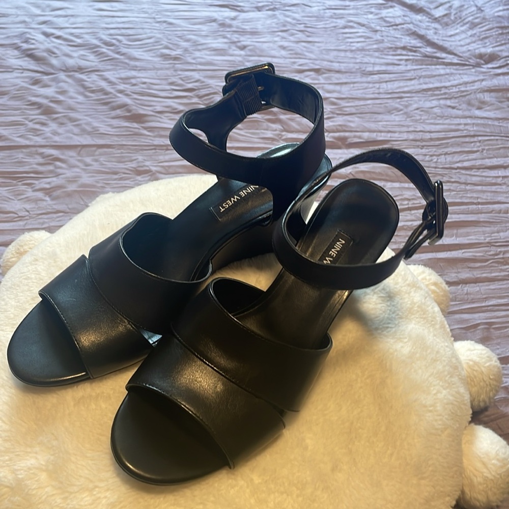Nine West Black Wedges